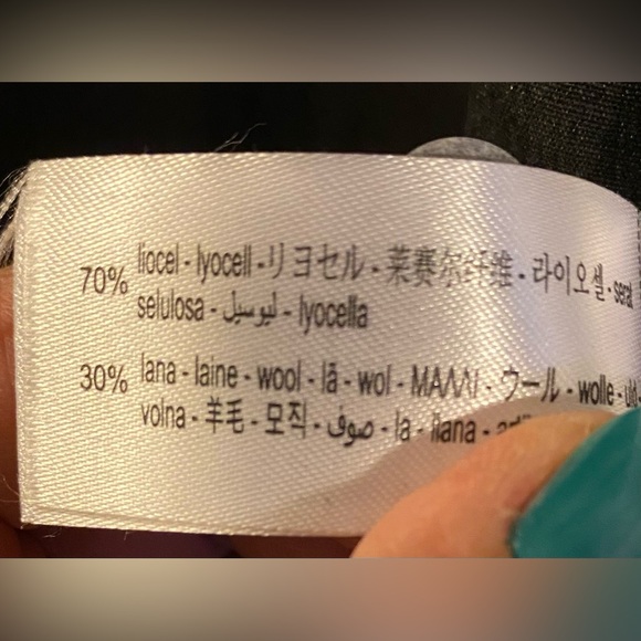 BNWT Zara medium EXTRA LONG WOOL BLEND COAT - Picture 9 of 11